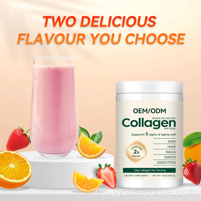 El mejor colágeno hidrolizado para el cabello de la piel en polvo de colágeno